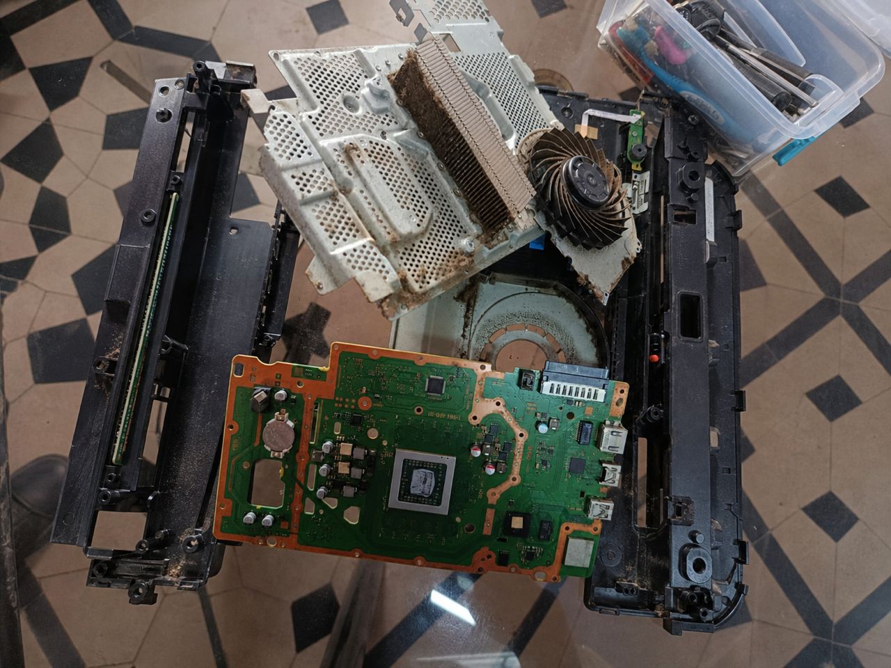 Consola en mantenimiento